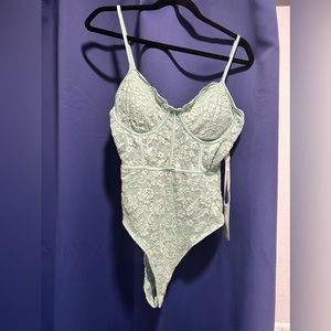 Light Green Lace Bodysuit